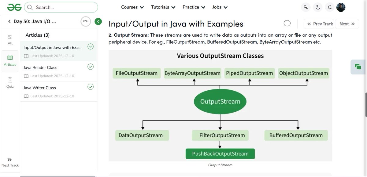 amanhaidry's tweet image. #Java from @geeksforgeeks 🚀
✅Input/Output in Java
✅Default/Standard Streams
✅Functions used with Default Streams:
✅Types of Streams
✅Types of Streams Depending on type of data (byte vs character)

#365DaysOfCode #JavaDev #GeeksforGeeks #gfg #nationskillup #skillupwithgfg