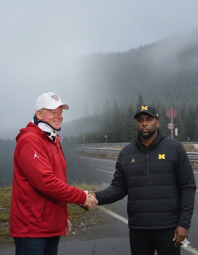 Bobby Petrino 🤝 Sherrone Moore…