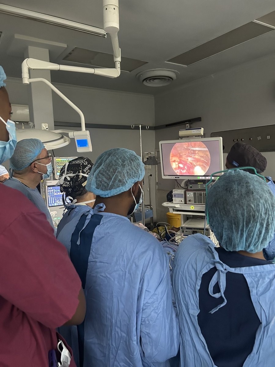ThomasPhamMD's tweet photo. Honored to be working with Gazi Zibari, transplant surgeon, Hepatobiliary surgeon and master educator of the American college of surgeons. Here he is teaching a lap nephrectomy in Lusaka Zambia. @AmCollSurgeons @ASTSChimera @StanfordAbdTxp https://t.co/LrWn1rXbGq