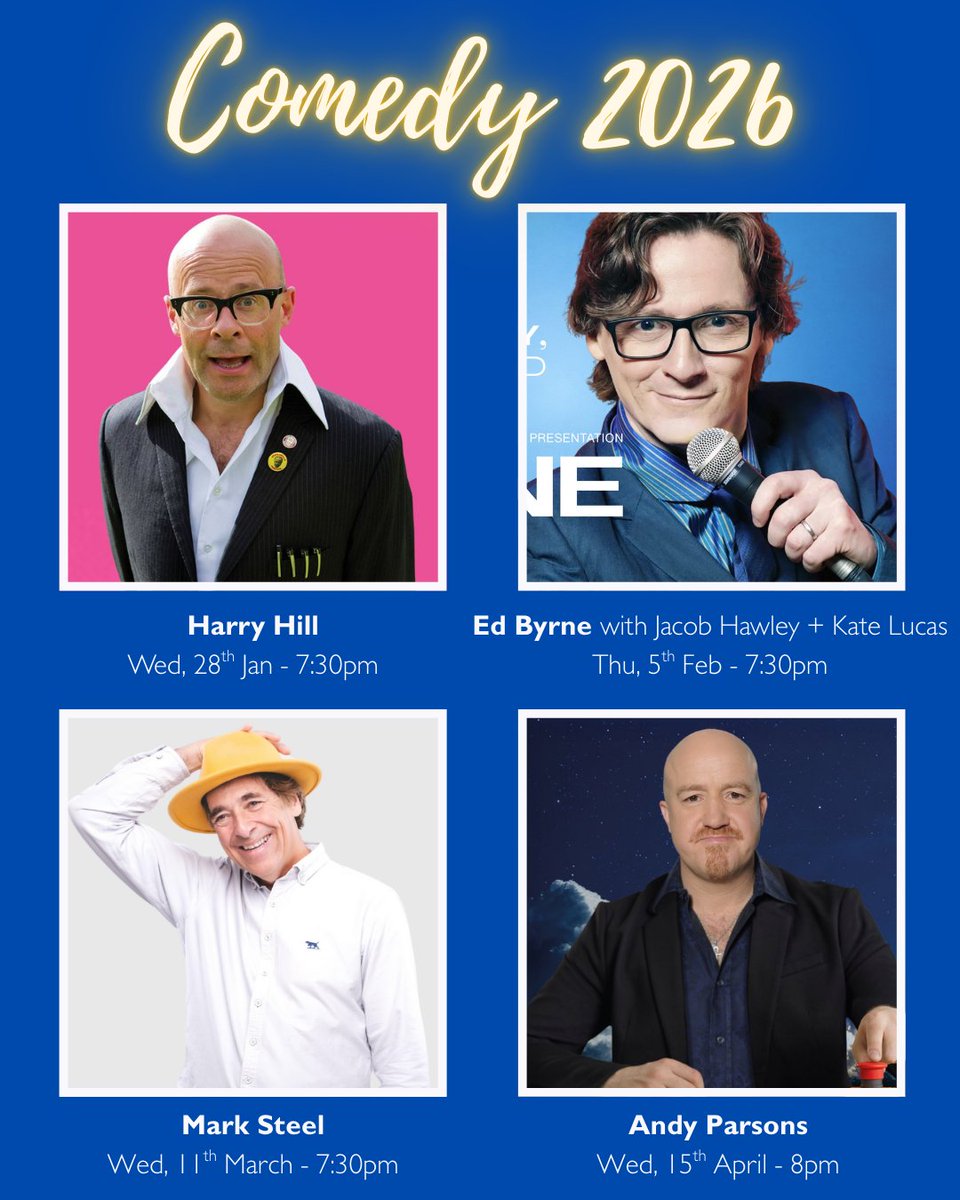 ChequerMead's tweet image. Looking for the perfect Christmas gift? Check out our fantastic line up of Comedy coming next year! Don't forget our Comedy Club every month! 😀

🎟️chequermead.co.uk/whats-on/

#eastgrinstead #comedyclub #eastgrinstead #egcomedyclub #harryhill #edbyrne #andyparsons #marksteel