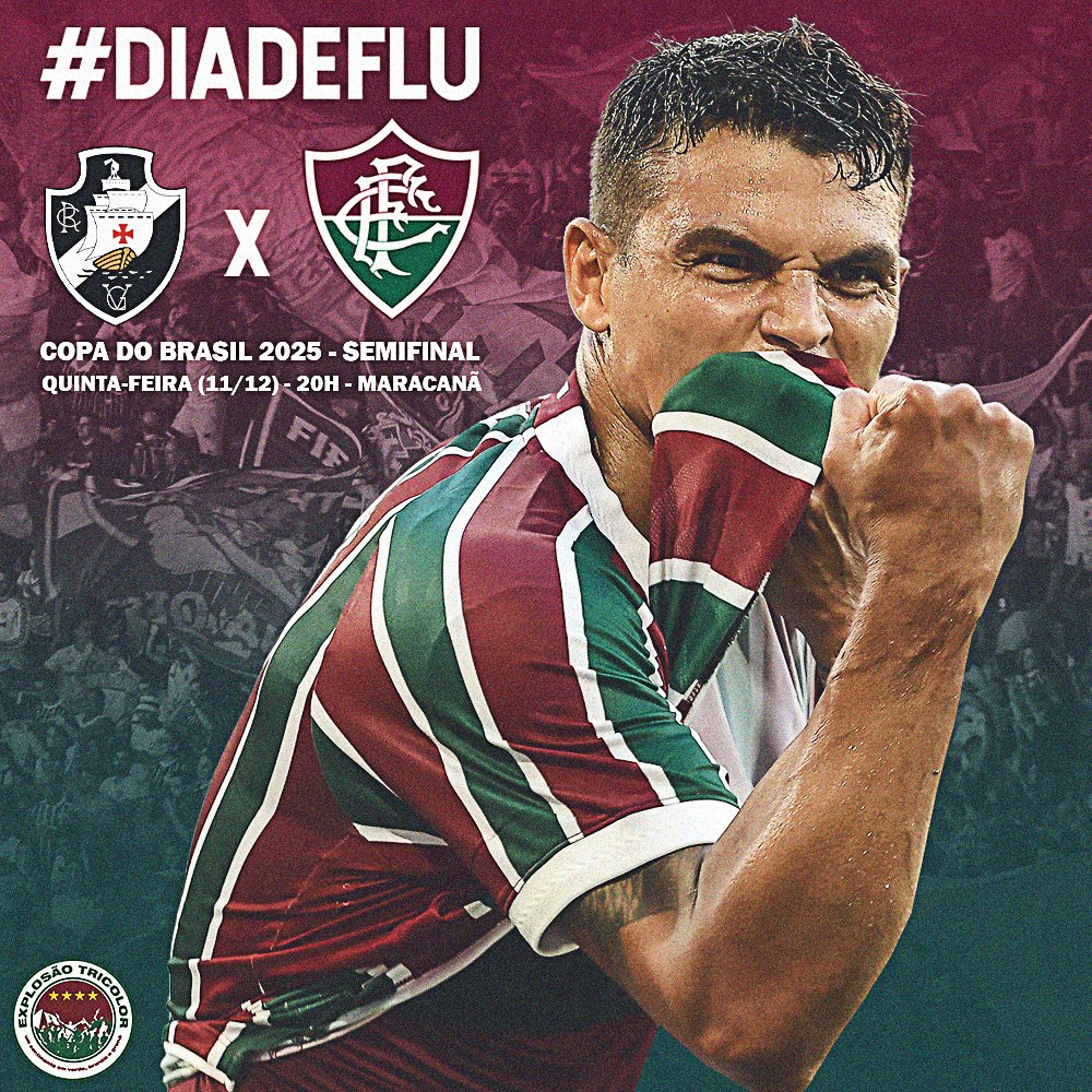 Hoje é #DiaDeFlu! Dia de mais um duelo importante na busca pelo bicampeonato da Copa do Brasil! Pra cima, Fluzão! 🇭🇺🇭🇺🇭🇺 #ET #Fluminense #CopaDoBrasil2025