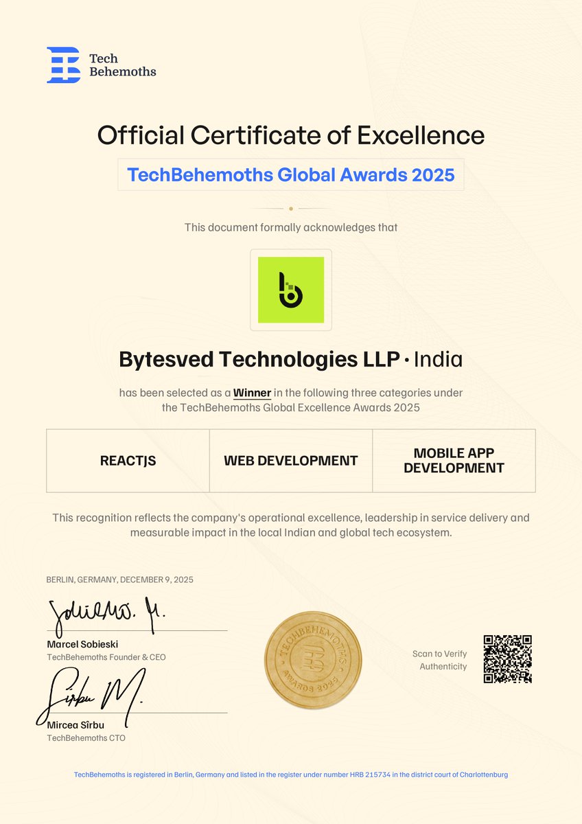 Bytesved Technologies LLP tweet media