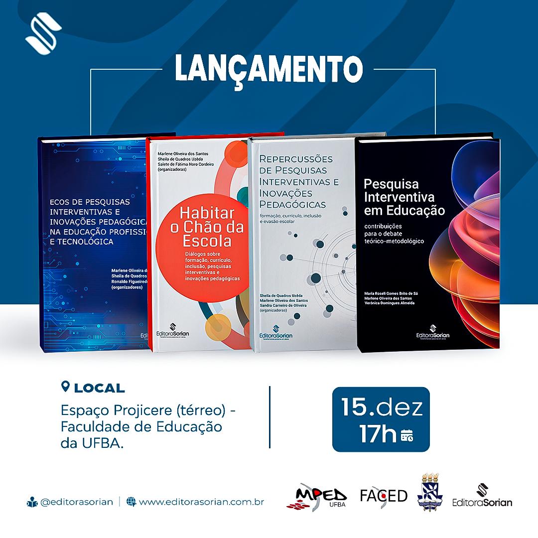 norosalete's tweet photo. Lançamentos das coletâneas do Mestrado Profissional em Educação. PPGCLIP/ FACED/UFBA Venha participar desse momento com a gente. Vai ser dia 15.12.2025, horário das 17h, aqui na Faced/UFBA. @mpedufba https://t.co/FLuvoES9Mt