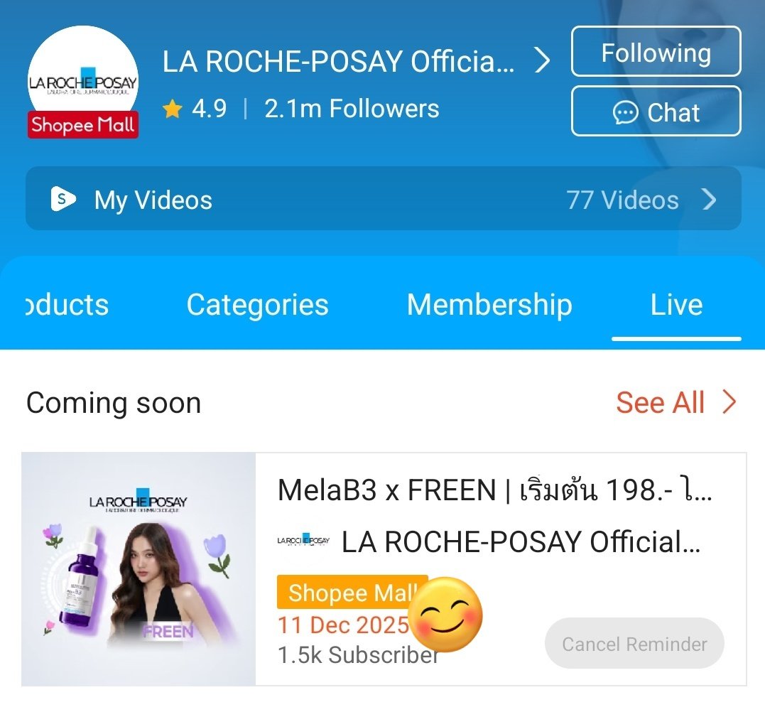 freenguides's tweet image. Coming soon ✨

🔗live.shopee.co.th/p/reminder-sha…

#MelaB3xFreen
#LaRochePosayTH