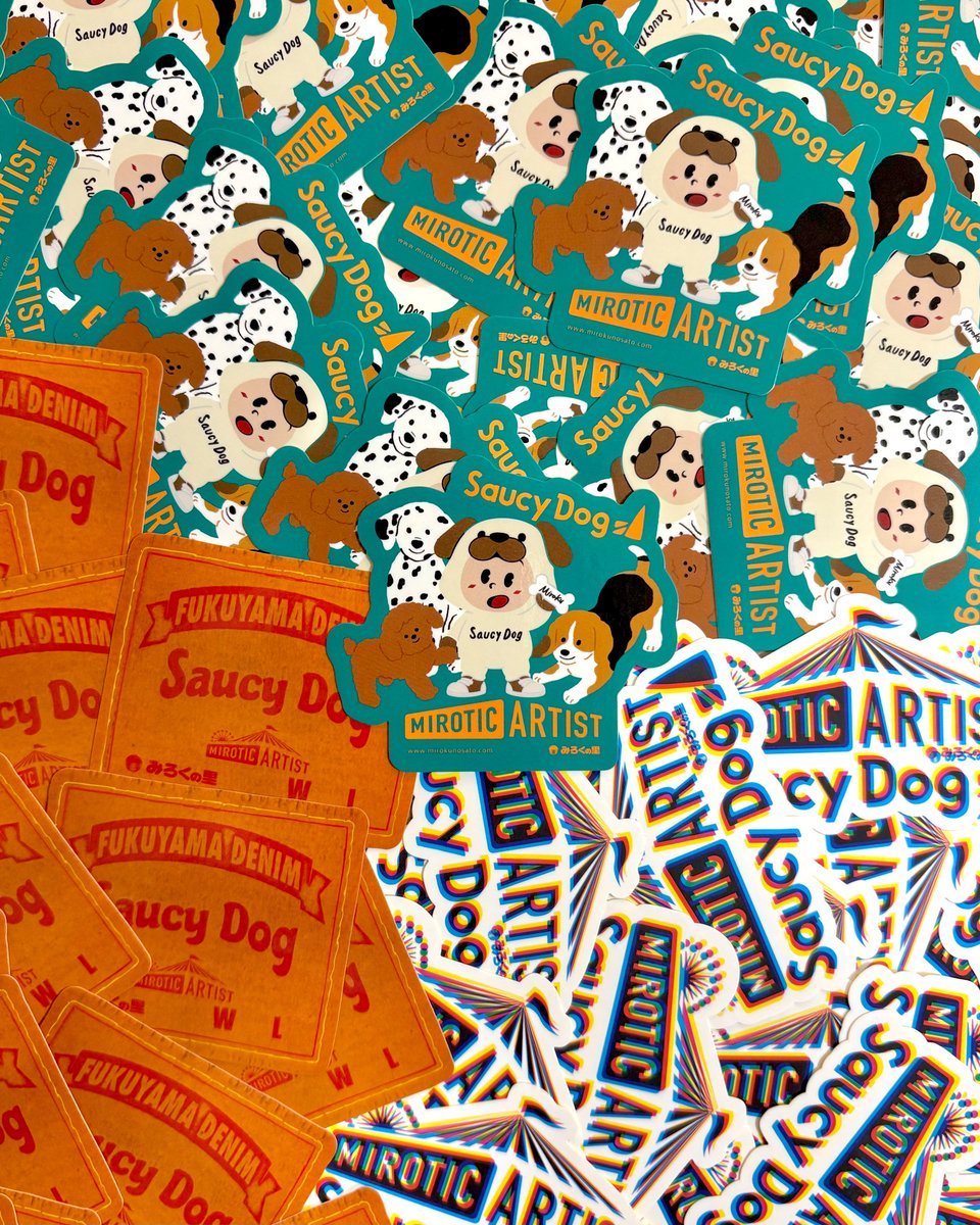 結びの夢番地開催記念🪢 Saucy Dog × みろくの里 ステッカー大放出