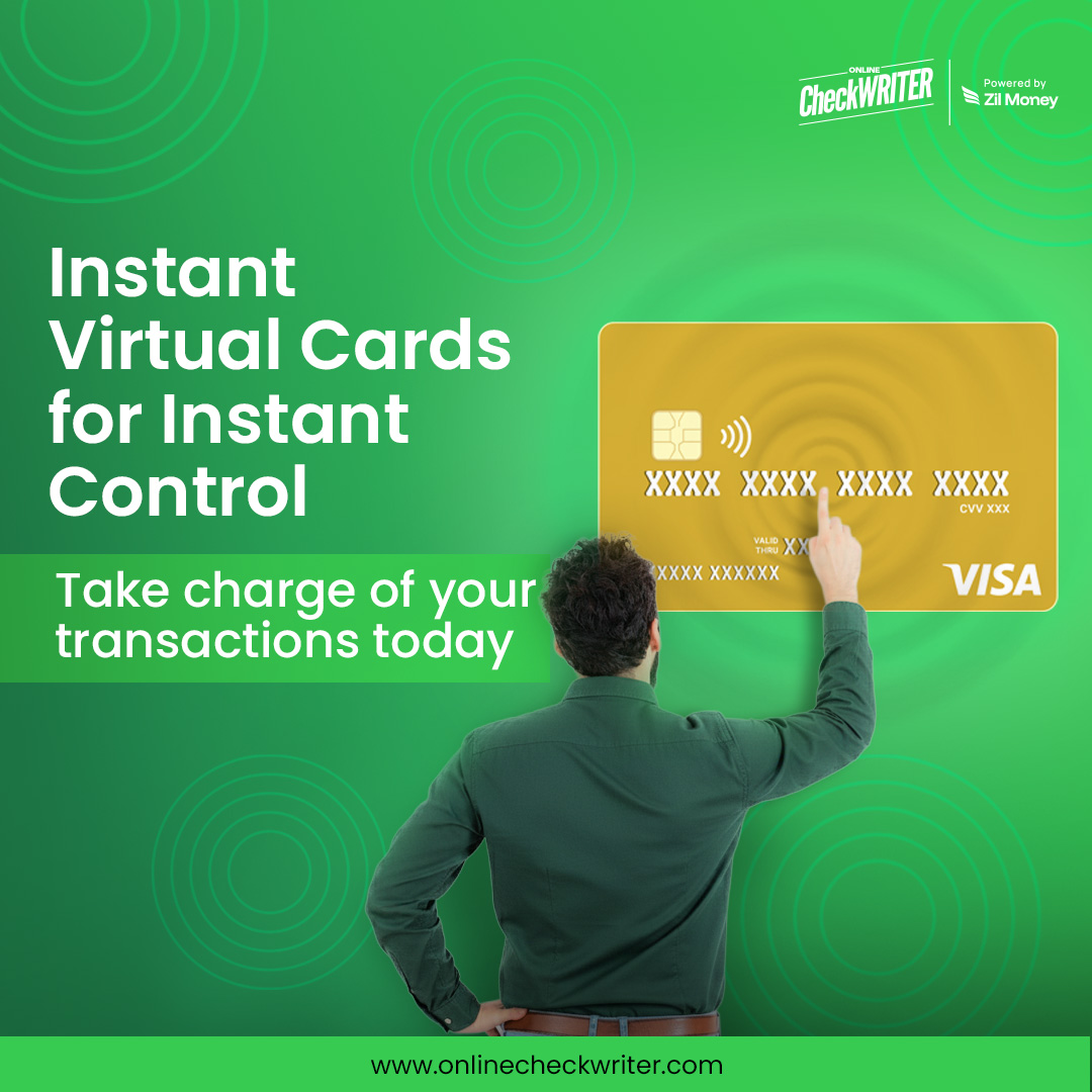 webcheckwriter's tweet photo. Empower your spending with the Instant Virtual Card from https://t.co/4KM7STNlsg - Powered by Zil Money. Real time access with no delays.
Learn more: https://t.co/aNtYmWrHuh
Click here for interactive demo: https://t.co/cKGU6btgXz
#InstantVirtualCard #BusinessPayments #DigitalCard #PaymentSolutions