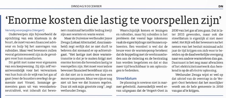 Schrikken voor bewoners Vergert-Oost (via DN)👇