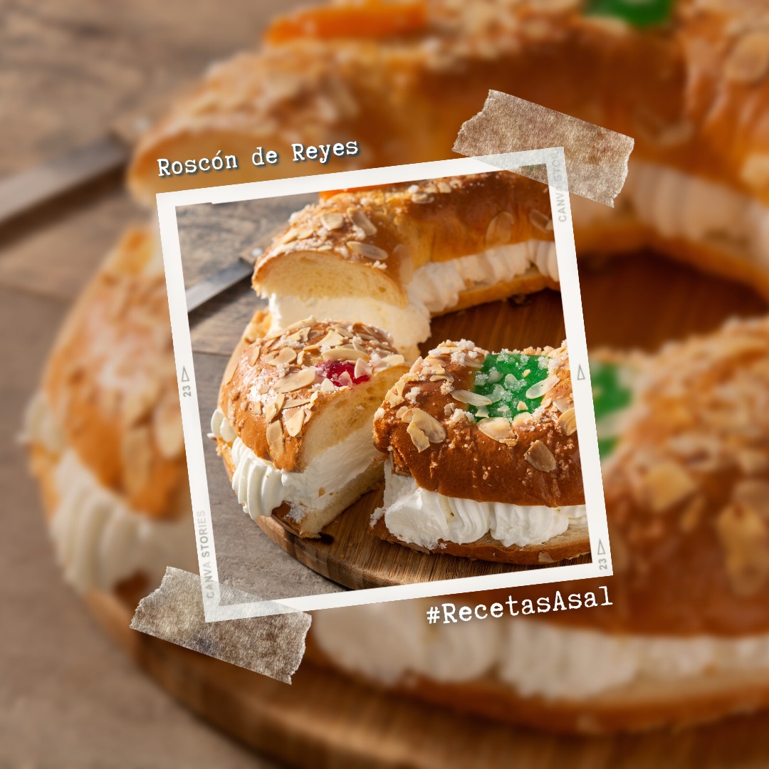 #RecetasAsal: Roscón de Reyes 😋

Muy sencillo, muy barato y totalmente casero, esta receta es una opción perfecta disfrutar en familia.

➡️directoalpaladar.com/.../como-hacer…...

#GrupoAsal #SalMarina #RosconDeReyes