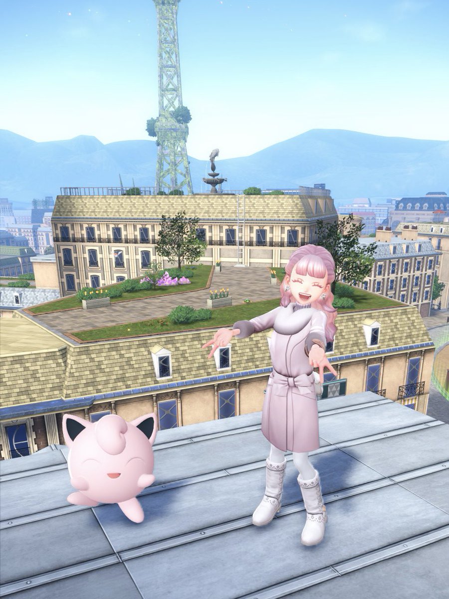 念願の、プリンちゃんとカフェです…😭🩷🩷🩷 #PokemonLegendsZA