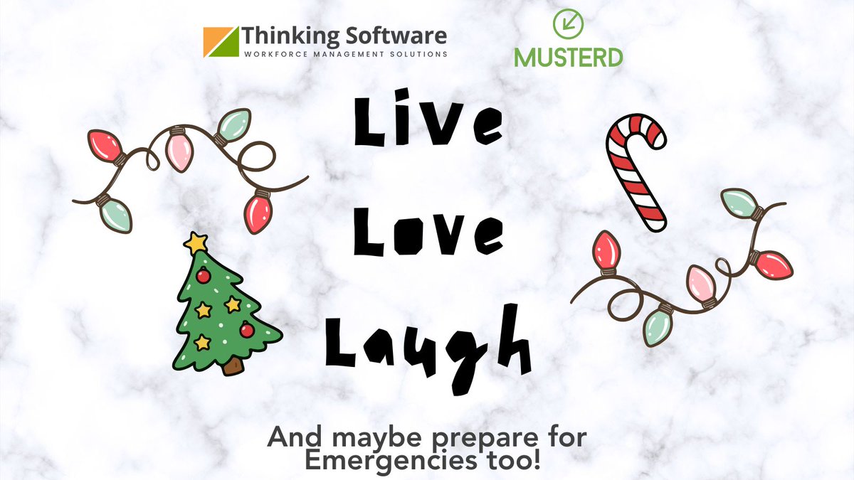 Live. Love. Laugh.
And please check your emergency plan for 2026.
Santa can’t help with evacuations, Musterd can.

#Musterd #ThinkingSoftware