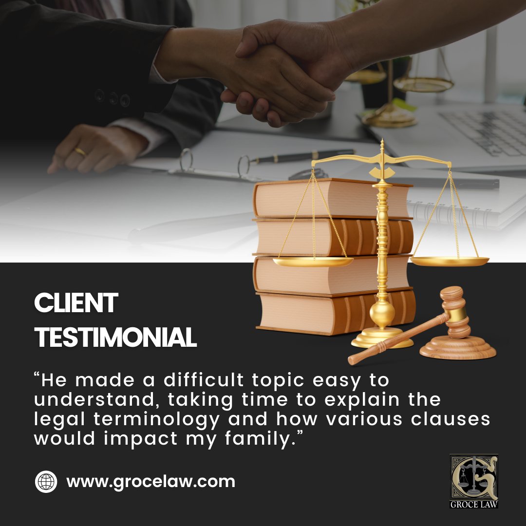 At Groce Law Firm, Ltd., we believe legal guidance should be clear, practical, and centered on your goals. 

See how our client-first approach makes a difference at grocelaw.com

#GroceLawFirm #ClientFocused #LegalExcellence #HurstAttorney #TrustedGuidance