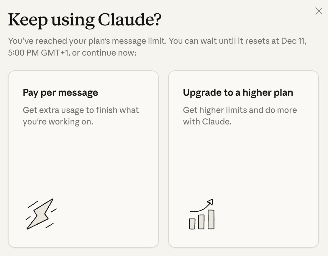 What.. already? I pay for Pro, but run out really fast...