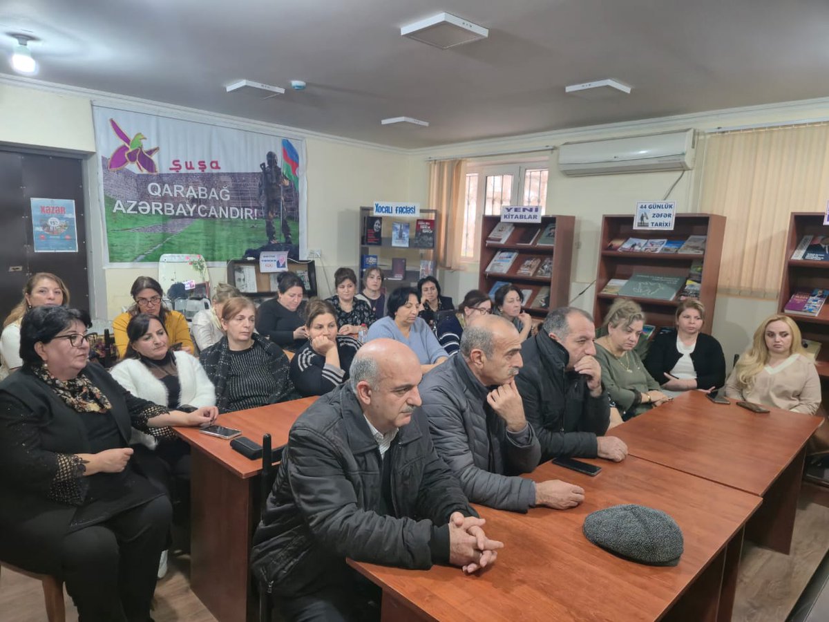 Şuşa Rayon İcra Hakimiyyətinin başçısı Bayram Səfərovun növbəti səyyar görüşü 11 dekabr 2025-ci il tarixdə Nərimanov rayonunda yerləşən Şuşa rayon Mərkəzi Kitabxana Sisteminin binasında keçirildi