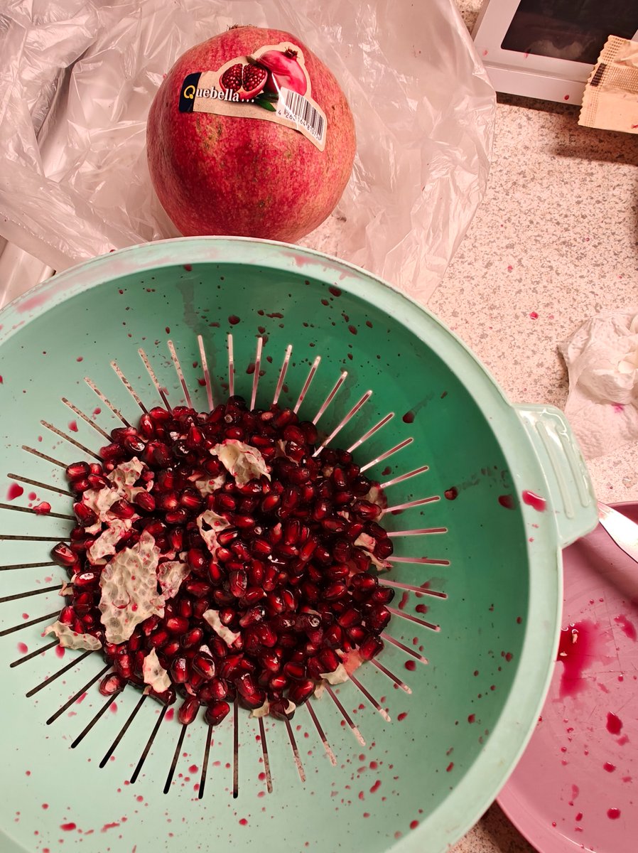 Jannat ka phal 😍🧚
Aur mehnat ka phal mujhe 
Duniya mei hi mil Giya🌷

Alhamdulillah 🙏✨

Strong Woman 💪👊

#pomegranate 😋