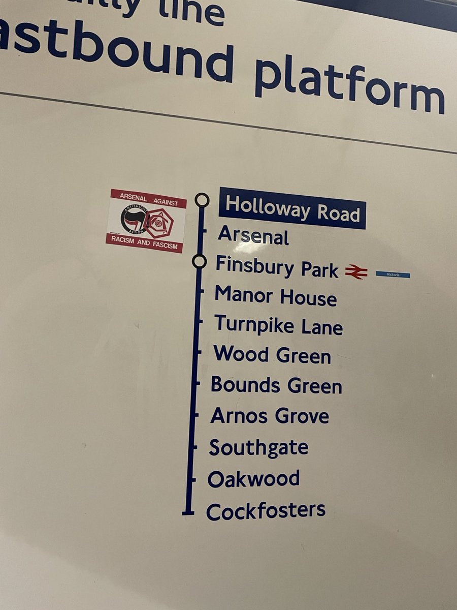Arsenal_161's tweet image. We’ve been quiet on here but busy in the real world.

Couple of our stickers spotted out and about.