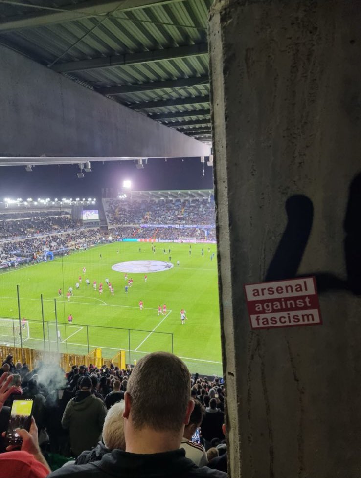 Arsenal_161's tweet image. We’ve been quiet on here but busy in the real world.

Couple of our stickers spotted out and about.