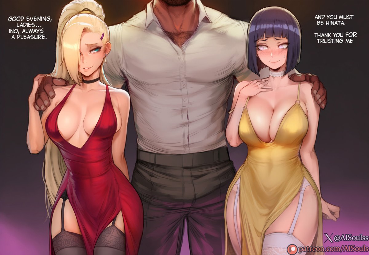 AISoulss's tweet photo. [Commission] Upcoming Captioned Comic - Hinata Hyuga x Ino Yamanaka | Naruto [NTR]
#nsfw https://t.co/ZXv3XgV2ew