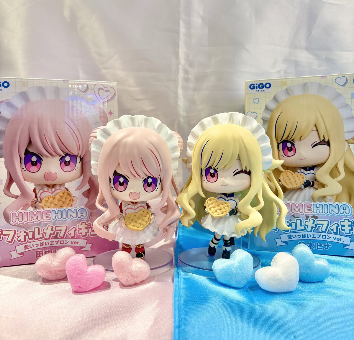 HIMEHINA デフォルメフィギュア GIGO ヒメヒナ 4点 B GiGO限定】HIMEHINA デフォルメフィギュア 田中ヒメ 鈴木ヒナ 2種