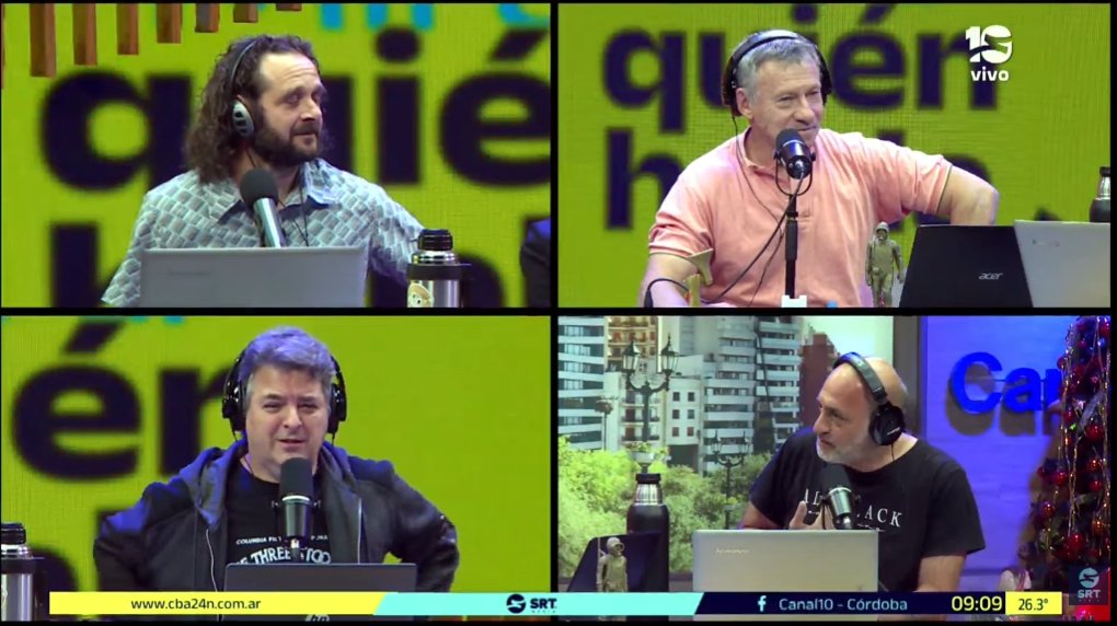 GrasayCapitales's tweet photo. Buenos días! Estamos al aire en Mirá Quién Habla 🙌🤩

Sumate con nosotros por la pantalla de Canal 10, por la radio 102.3FM y la AM 580, y a través del streaming de los SRT por YouTube 🎧

Desde dónde nos escuchás? Contanos en el chat 👇👀
https://t.co/BwPb6fLgov https://t.co/kt3dTOvLVW