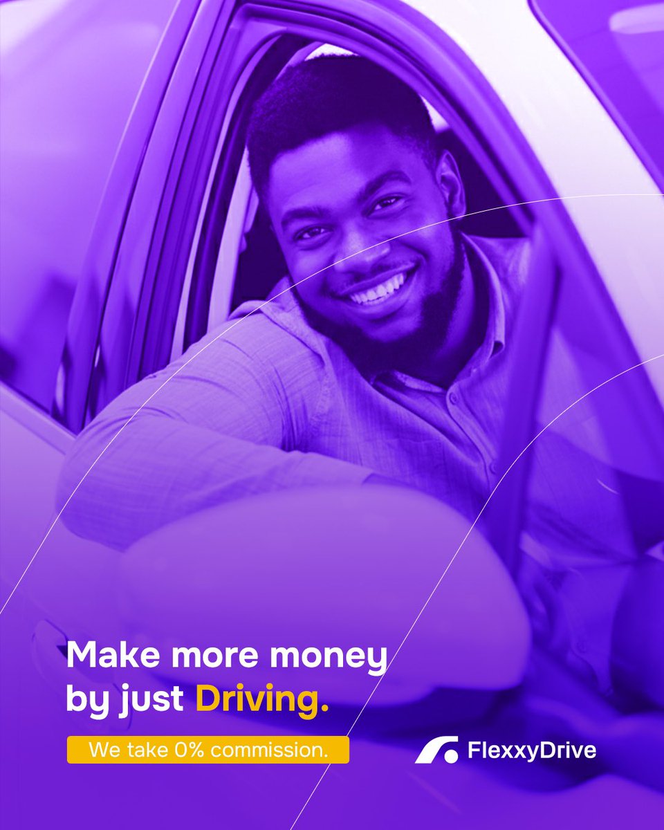 FlexxydriveNG's tweet image. If you love driving and you love money, congratulations!

0% commission means all your money is your money. Nobody is touching your earnings

Download and sign up today via the link in our bio.

#zerocommission #driveandearn #ridehailingapp #ridesharingapp #ridesharing #shuttlers