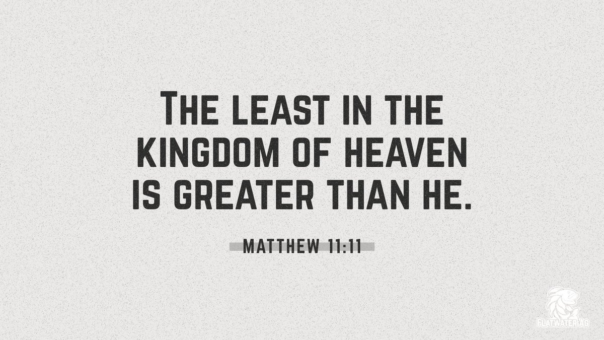 Starting to reflect on our Gospel reading as we enter the third Sunday of Advent...

Greatness in the Kingdom doesn’t come from being known. It comes from trust, from obedience, and from showing up in the quiet. In the field. Around the table.