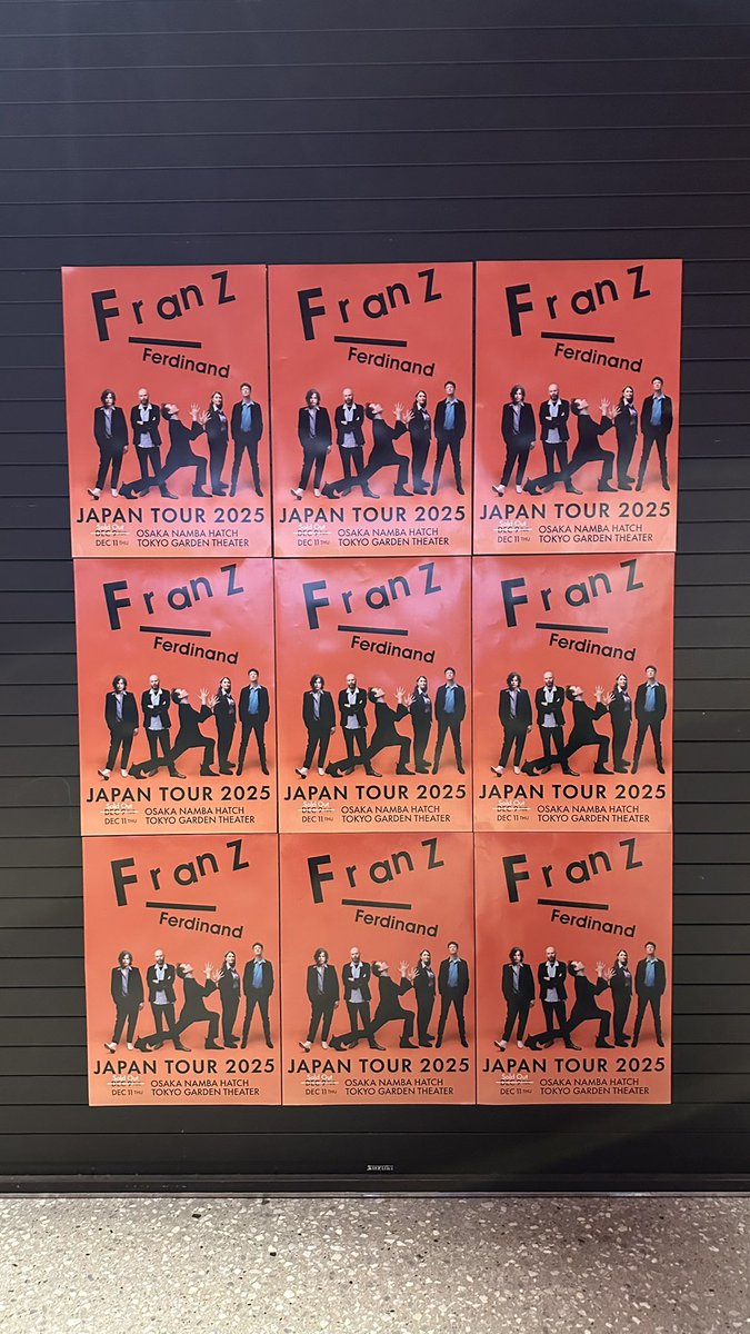 dazumaya's tweet photo. よかった！
#FranzFerdinand https://t.co/mzwkVEL3Xn