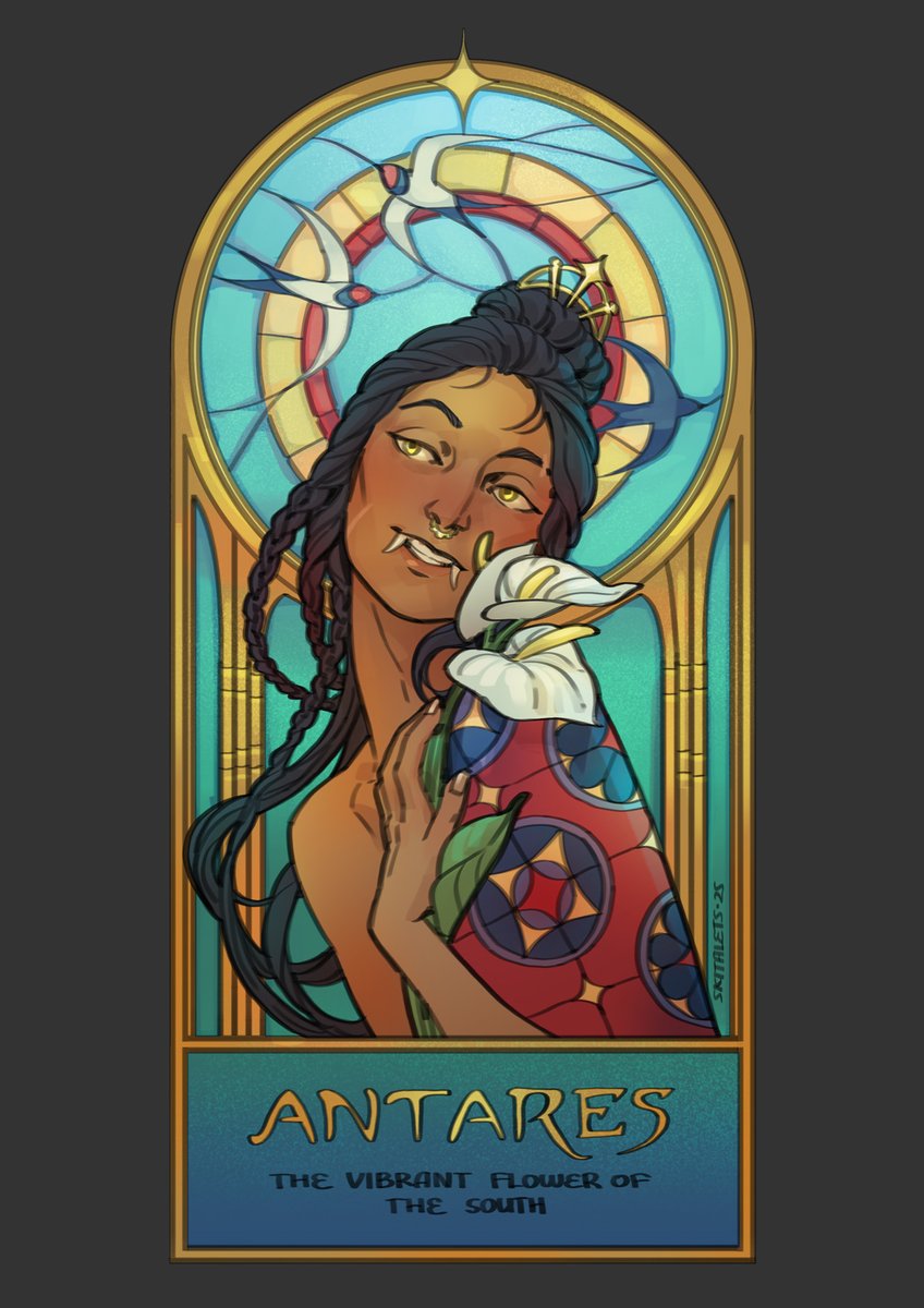 Antares, the vibrant flower of the South.