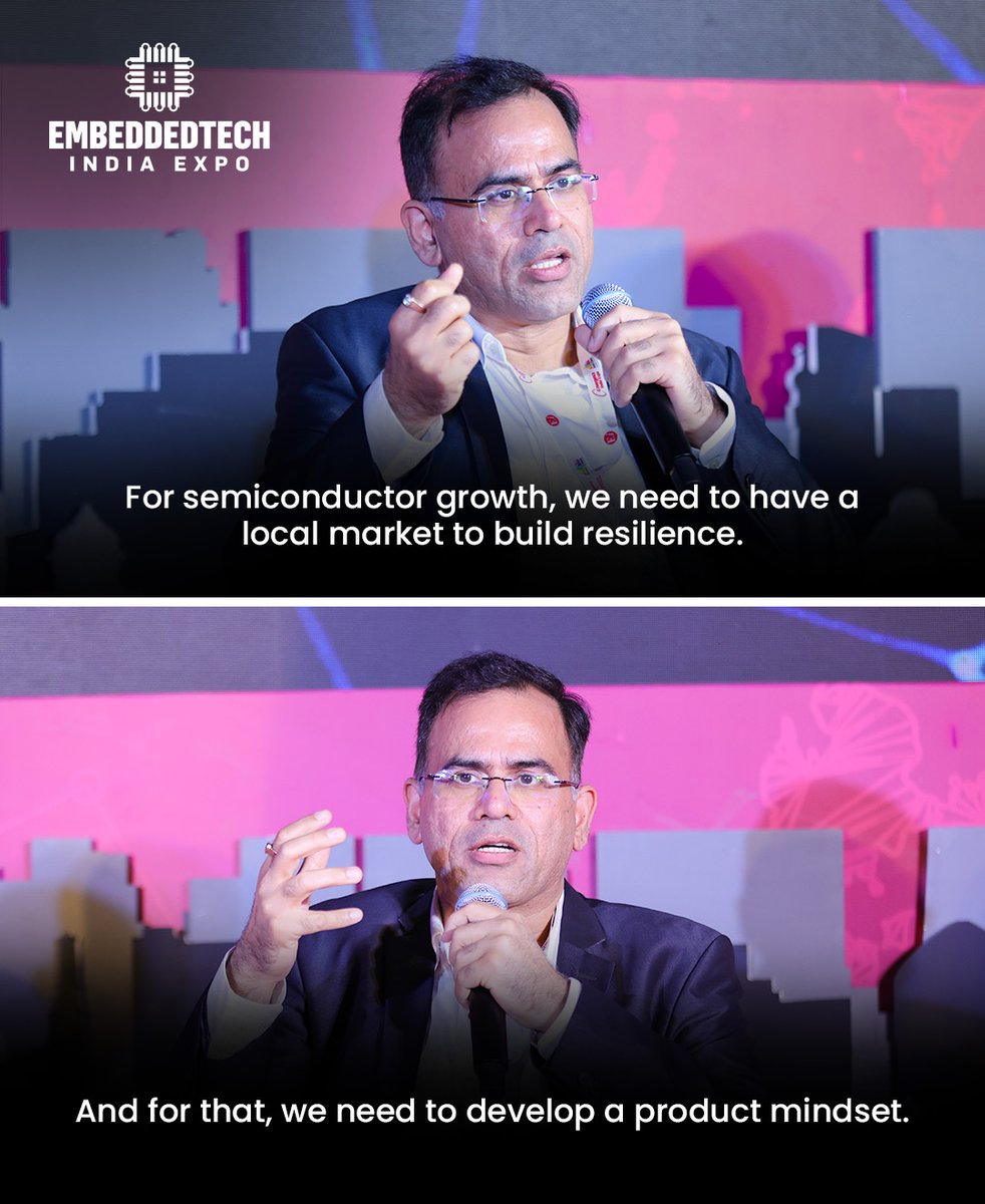 EmbeddedTechExp's tweet image. As Amar Punhani, Senior Director R&amp;amp;D NXP Semiconductors noted, building a strong local market and adopting a product-first mindset is key to driving resilience.

Be at the forefront of the Embedded Tech ecosystem! Head To  - embeddedtechexpo.com/space-booking.…

#CI2026 #EmbeddedTechIndiaExpo