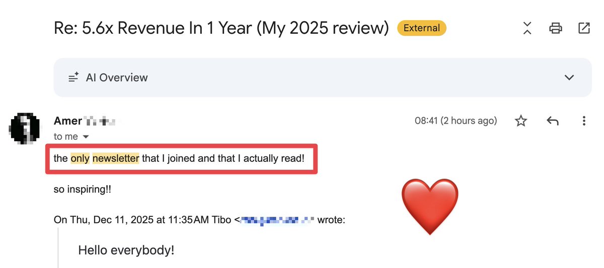 Peu importe les échecs, la progression, les bugs, ces messages d'un soutien incroyable me donnent la force de continuer.