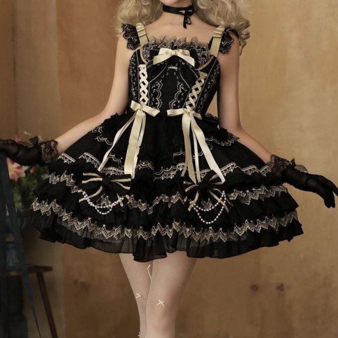 アイテムの詳細はこちらです❣ エレガントドールバックリボンロリィタ