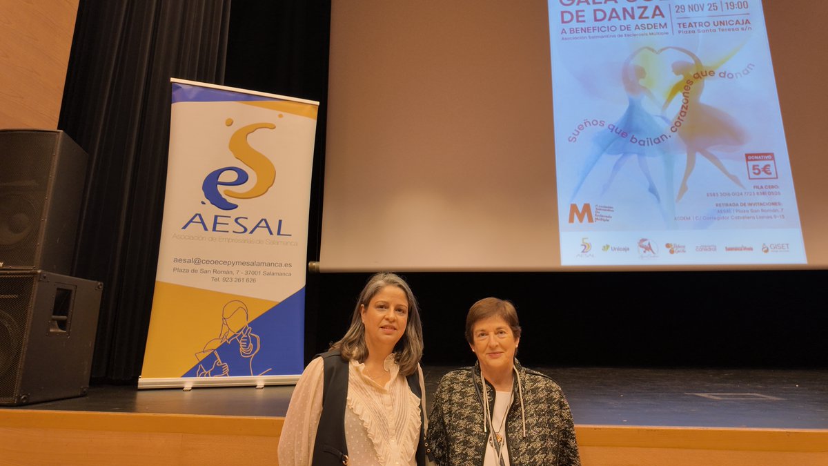 💙 La 𝗚𝗮𝗹𝗮 𝗱𝗲 𝗹𝗮 𝗗𝗮𝗻𝘇𝗮 organizada por 𝗔𝗘𝗦𝗔𝗟, ha recaudado 𝟮.𝟯𝟬𝟬€ 𝗱𝗲𝘀𝘁𝗶𝗻𝗮𝗱𝗼𝘀 𝗶́𝗻𝘁𝗲𝗴𝗿𝗮𝗺𝗲𝗻𝘁𝗲 𝗮 𝗔𝗦𝗗𝗘𝗠, apoyando su labor con las personas que conviven con esclerosis múltiple.