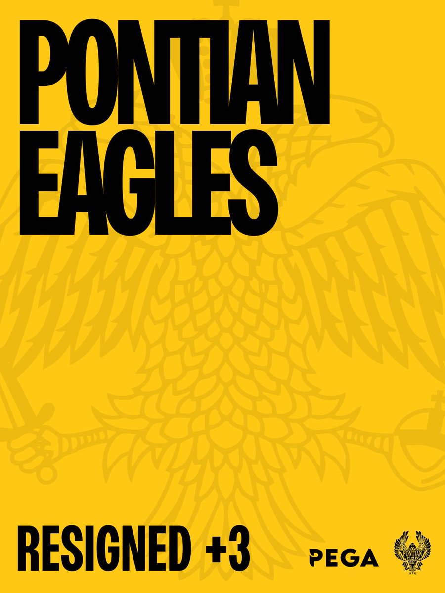 PegaSports's tweet photo. Respect All. Fear None. Fly High 🦅 

Three more years with the Pontian Eagles - a partnership built on pride and passion. https://t.co/uOgK04te5Z