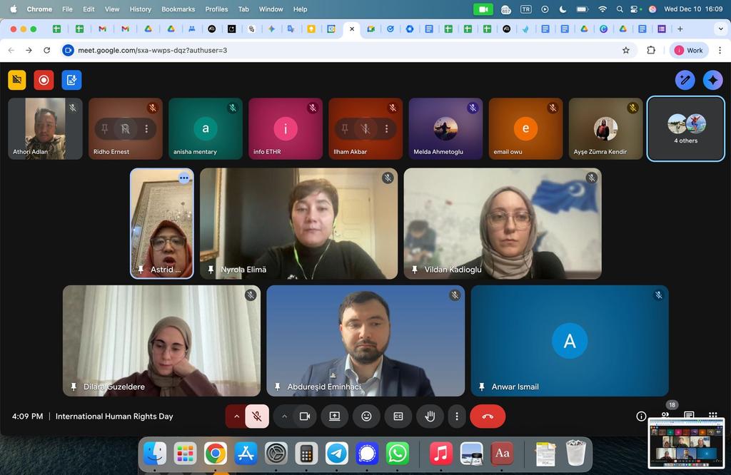 ethrworg's tweet image. OIC Youth Indonesia ile 10 Aralık İnsan Hakları Günü kapsamında gerçekleştirdiğimiz online toplantıda Doğu Türkistan'ın mevcut durumu ve atılabilecek adımlar konu oldu.