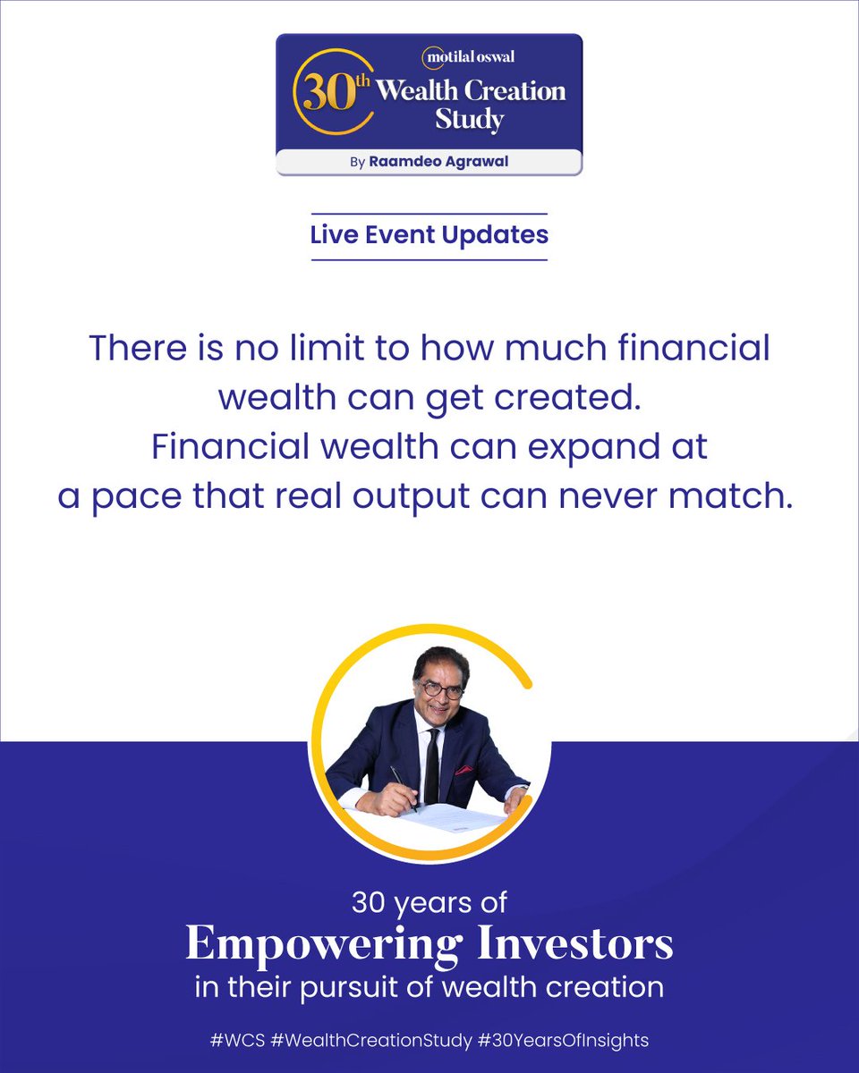 MotilalOswalLtd's tweet photo. #WCS #WealthCreationStudy #30YearsOfInsights #MotilalOswal https://t.co/qv5yYGPUXE