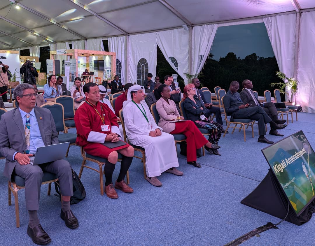 EnvironmentRw's tweet image. At #UNEA7, Min. @Dr_Arakwiye spoke at a High-Level Event on Universal Ratification of the #KigaliAmendment.

"We have an opportunity to make real and lasting change by achieving universal ratification of the Kigali Amendment before we meet for #MOP38 in Rwanda next year."
