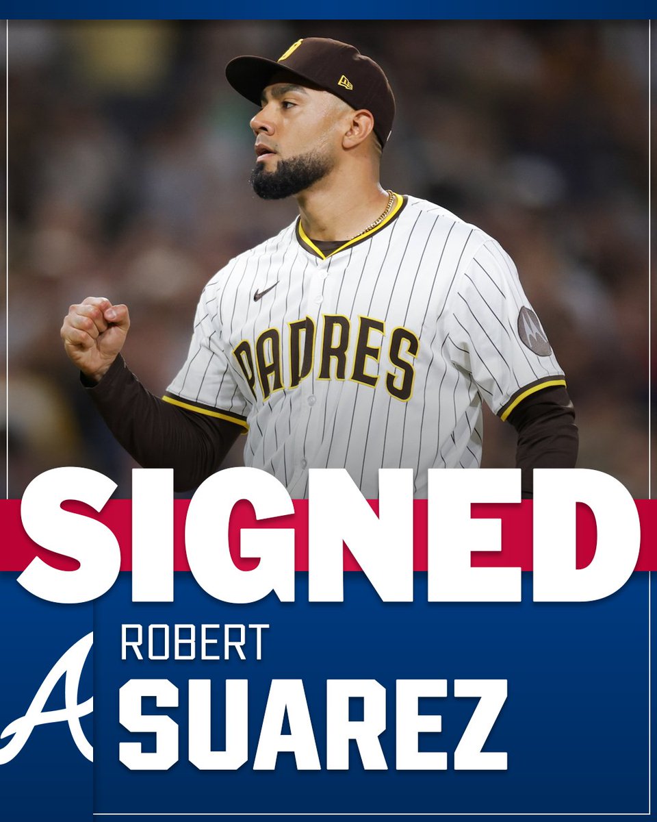 RHP Robert Suarez and the Atlanta Braves are reportedly in agreement on a 3-year contract.