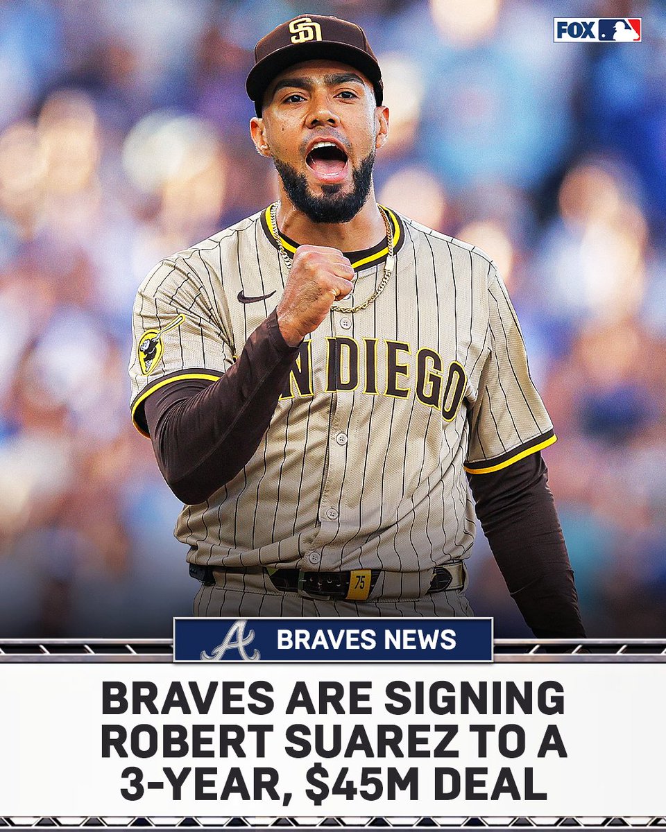 BREAKING 🚨 The Braves are signing Robert Suarez, per multiple reports