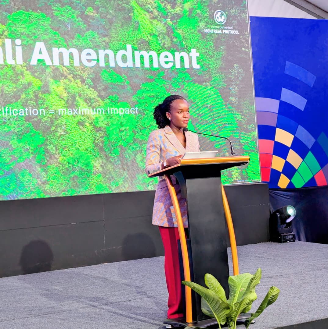 EnvironmentRw's tweet image. At #UNEA7, Min. @Dr_Arakwiye spoke at a High-Level Event on Universal Ratification of the #KigaliAmendment.

"We have an opportunity to make real and lasting change by achieving universal ratification of the Kigali Amendment before we meet for #MOP38 in Rwanda next year."