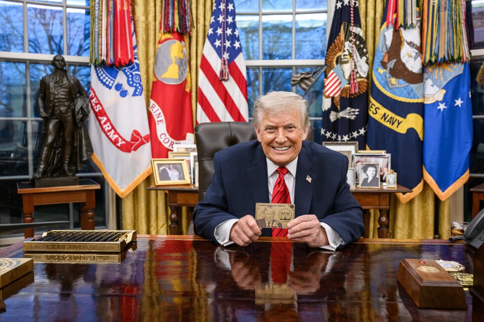 Trump Gold Card Meme tweet media