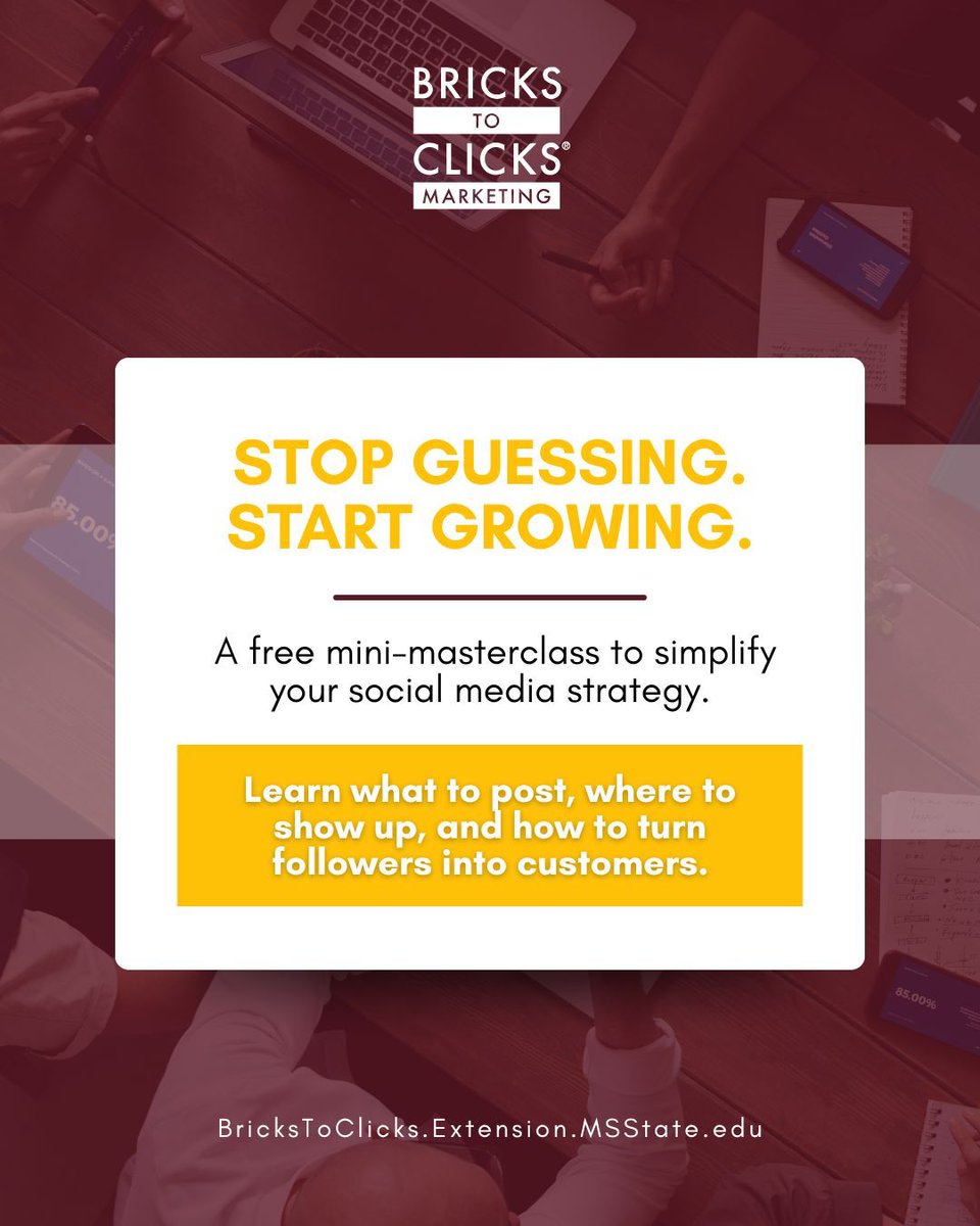 In my Social Media Marketing Mini-Masterclass you’ll learn how to:
✅ Stop chasing trends and start building traction
✅ Create content with purpose
✅ Focus on the platforms that matter most
✅ Turn likes into leads (and leads into sales)