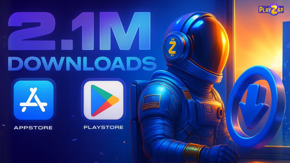 PlayZap Games hits 2.1 MILLION+ downloads and counting ⚡

From casual to competitive, 21+ games live with 4 more on the way, we’re building the most accessible and rewarding skill-gaming ecosystem in #GameFi.

$PZP continues to power the journey as we scale faster than ever,