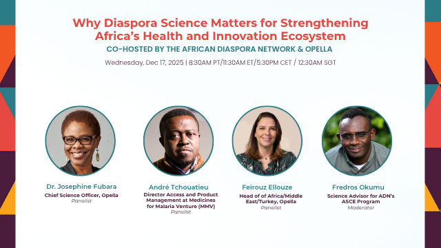 📢 Upcoming Webinar!

Join the <a href="/AfricanDNetwork/">AfricanDiasporaNet</a> &amp; Opella to explore how wellness, vaccines, medicines, and health technologies can reinforce Africa’s health ecosystem

🗓️ 17 Dec
⏰ 8:30AM PT • 11:30AM ET • 5:30PM CET • 12:30AM SGT
🌐 Virtual

🔗 shorturl.at/FrTDH