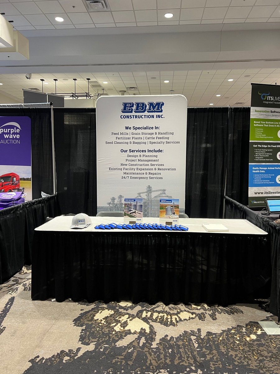 🐄 EBM Construction is at the Nebraska Cattlemen Trade Show in Kearney, NE!

Stop by our booth and chat with the team about solutions to support your cattle and feedlot operations. We’d love to see you!

🔗 ebmconstruction.net

#EBMConstruction #NebraskaCattlemen