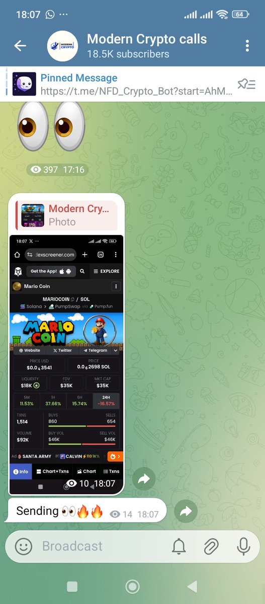 Modern crypto signals tweet media