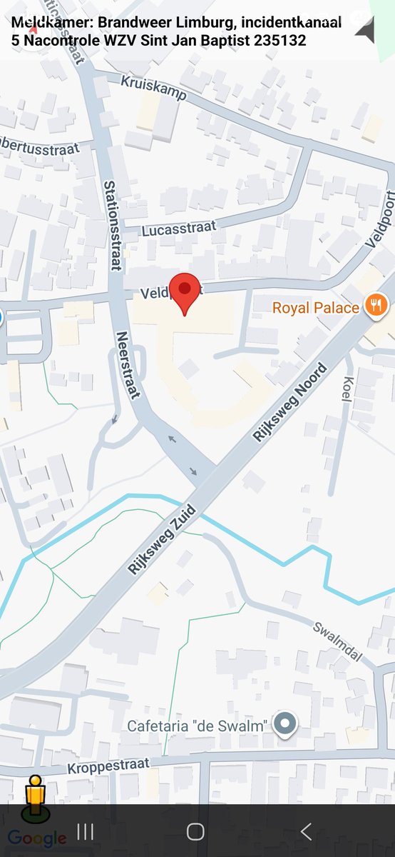 Nacontrole inzet brandweer bij WZV Sint Jan Babtist