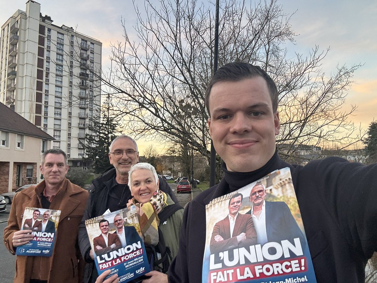 Le porte-à-porte se poursuit en vue des #municipales2026 pour faire connaître notre liste #RetrouverAlencon à Montsort.

Des échanges constructifs qui viennent renforcer la pertinence de notre programme sécurité dans ce quartier en proie aux incivilités.

#JusquaLaVictoire