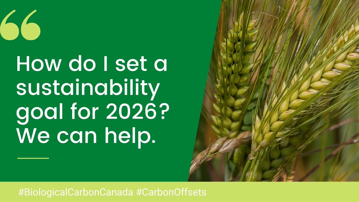 New year, new goals. 🌱 Thinking about a sustainability target for 2026?
The right plan can create value, reduce costs, and strengthen your operation.
Start here: bit.ly/3DRCX1a

#BCC #CarbonOffsets