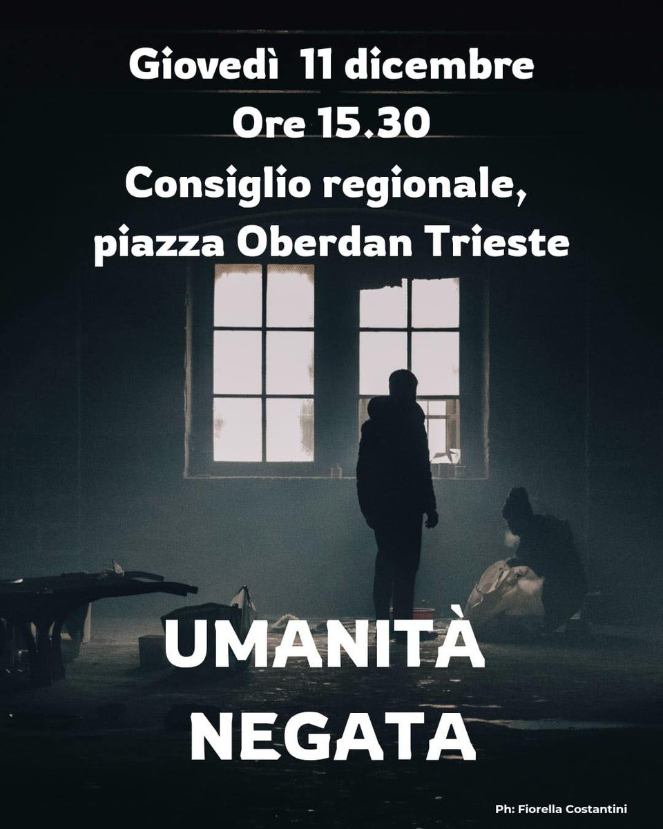 Quattro morti in pochi giorni in Friuli, non per il freddo  ma per il venir meno alle proprie responsabilità da parte delle istituzioni, che abbondano centinaia di persone in strada negando diritti e dignità. Il discorso di <a href="/one_paolone/">Paolo Iannaccone</a> al presidio di oggi centrobalducci.org/eventi-e-news/…