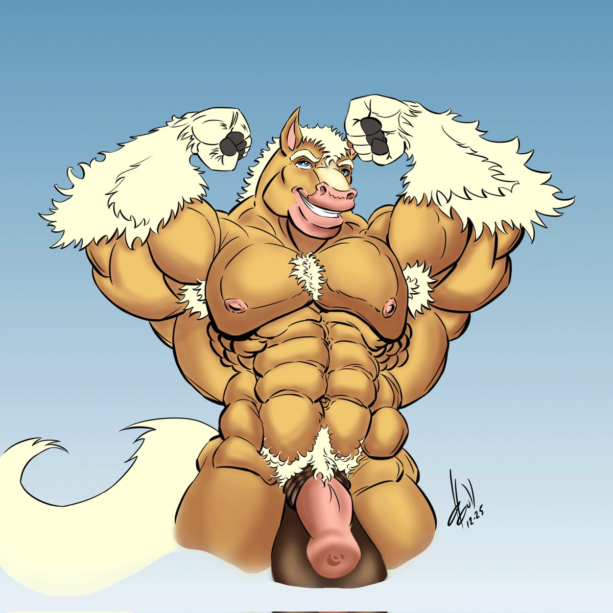 TDBull_Shifft's tweet photo. From my Christmas commissions special.
Chiron character.
Commissions open till the end of December.
#furryartist #horse #equine #anthroart #furrymuscle #furryartworks #Commission #commissionart https://t.co/jNExJmGlyZ