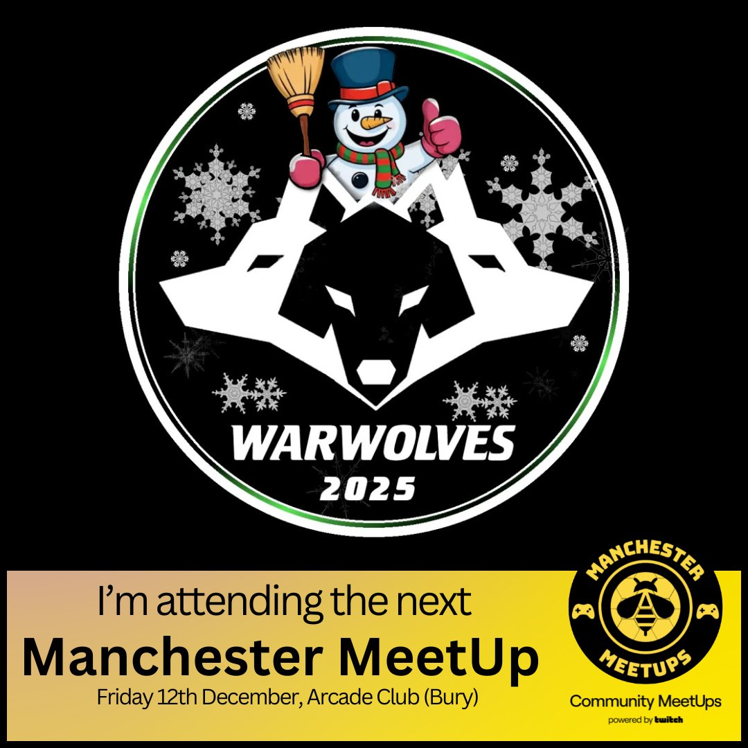 WarwolvesC's tweet photo. ๐บ WarWolves Assemble ๐บ
Tomorrow the WolfPack attend the final @MCR_meetups before Christmas, happening at the @arcadeclubuk in Bury.
We're so excited to see members IRL, and also friends of the Community.
Come say hi to us!
#WarWolves
#WorkAsATeamWinAsAPack
#CommunityEvent https://t.co/WViDlktFx3